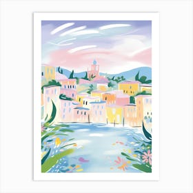 Lerici, Italy Colourful View Art Print