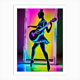 Dancer With Guitar Art Print