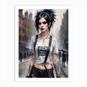 Punk Girl 1 Art Print