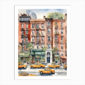 New York City Watercolor Art Print