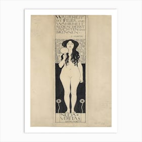 Nuda Veritas, Gustav Klimt Art Print