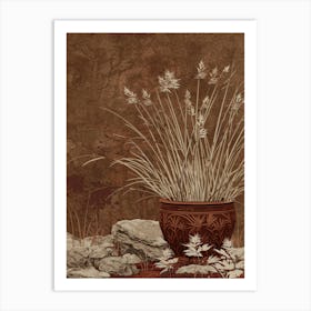 Sand And Grass Art Print