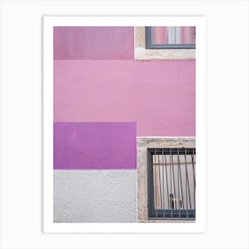 Pastel Hues Lisbon House Wall Art Print