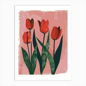 Red Tulips 2 Art Print