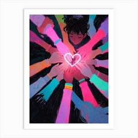 Heart Of Friendship Art Print