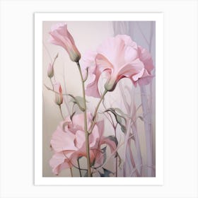 Floral Illustration Sweet Pea 2 Art Print