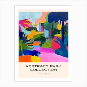 Abstract Park Collection Poster Holland Park London 1 Art Print