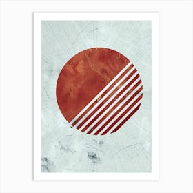 Sun 67575443322, Minimalist, Bauhaus Art Print