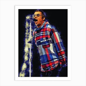 Spirit Of Liam Gallagher In Oasis Art Print