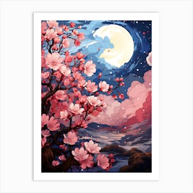 Beautiful Sakura Cherry Blossom 1 Art Print