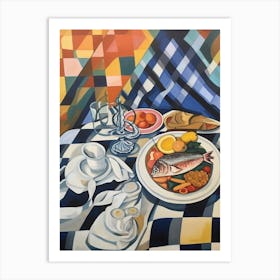 Zuppa Di Pesce Still Life Painting Art Print