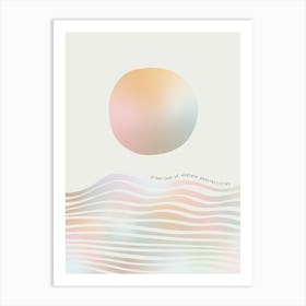 Minimal Seascape Horizon Gradient • Endless Possibilities Art Print