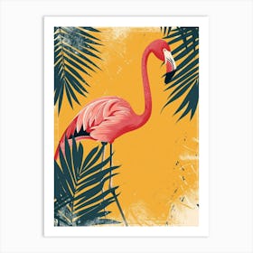 Greater Flamingo Italy Tropical Illustration 8 Art Print