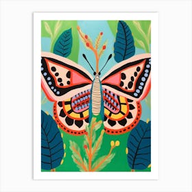 Maximalist Animal Painting Butterfly 1 Art Print