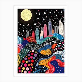 Mumbai, Illustration In The Style Of Pop Art 2 Art Print