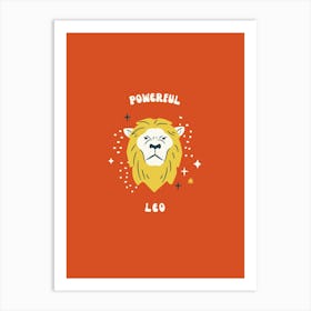 Powerful Lion Art Print