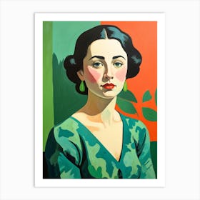 Portrait Of A Woman 1 Art Print