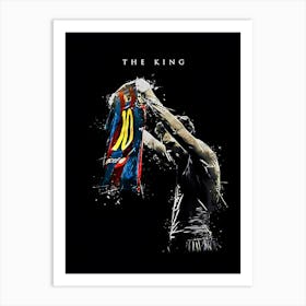 The King Lionel Messi Art Print