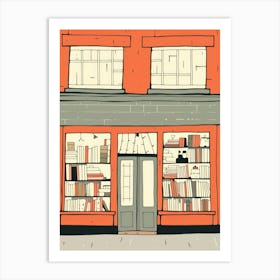 Manchester The Book Nook Pastel Colours 1 Art Print