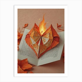 Heart Of Origami Art Print