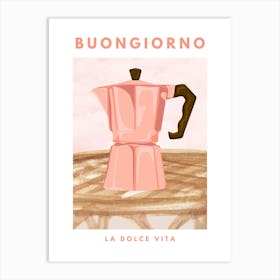 Buongiorno Coffee Print 1 Art Print