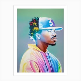 Chance The Rapper Colourful Illustration Art Print