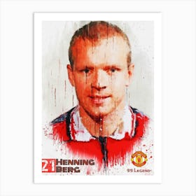 Henning Berg Mu 99 Legends Art Print