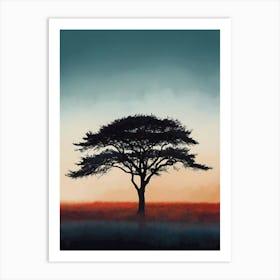 Acacia Tree Art Print