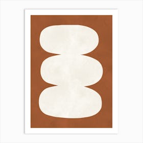 Brown geometric art 10 Art Print