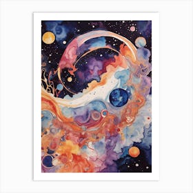 Galaxy Painting 2 Art Print