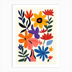 Colorful Flowers 4 Art Print