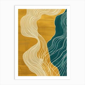 Wavy Lines 3 Art Print