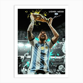Lionel Messi Argentina 2 Art Print