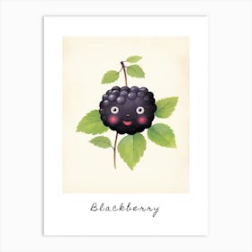 Friendly Kids Blackberry 3 Poster Art Print