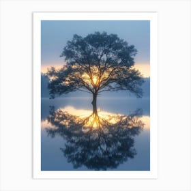 Sunrise Tree Art Print