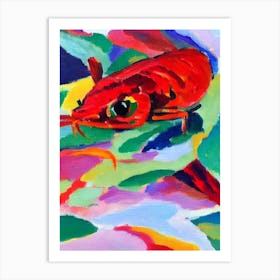 Emperor Shrimp Matisse Inspired Art Print