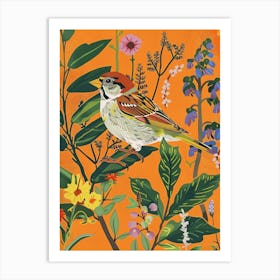 Spring Birds Sparrow 4 Art Print