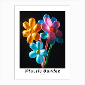 Bright Inflatable Flowers Poster Flax Flower 2 Art Print