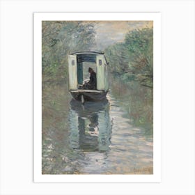 The Studio Boat (Le Bateau Atelier), Claude Monet Art Print