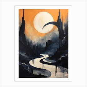 Dystopian Abstract Minimalist 7 Art Print