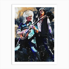 Smudge Brian May And Alice Cooper Art Print