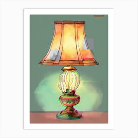 Lamp+4 Art Print