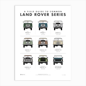 Land Rover Series Field Guide Art Print