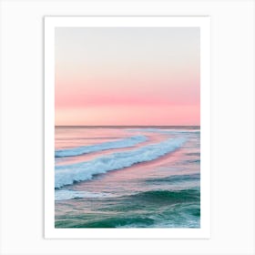 Grange Beach, Australia Pink Photography 2 Art Print