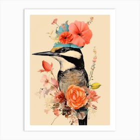 Bird With A Flower Crown Chimney Swift 2 Art Print