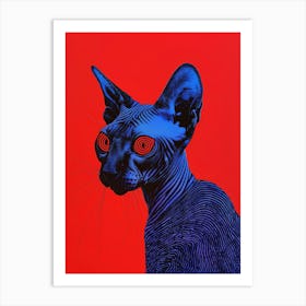 Sphynx Cat 12 Art Print