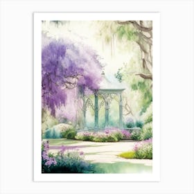 Bellingrath Gardens, 2, Usa Pastel Watercolour Art Print