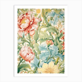 Floral Wallpaper 9 Art Print