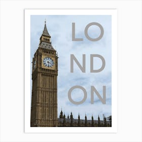 London big ben Travel Poster Art Print Art Print