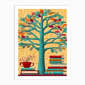 Tree Of Books 2 Art Print